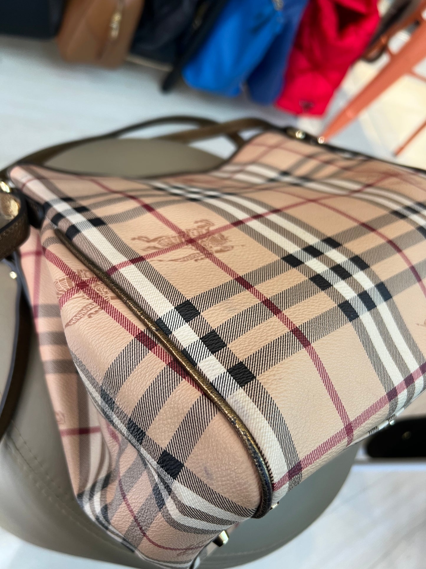 Burberry Haymarket Check Shoulder
