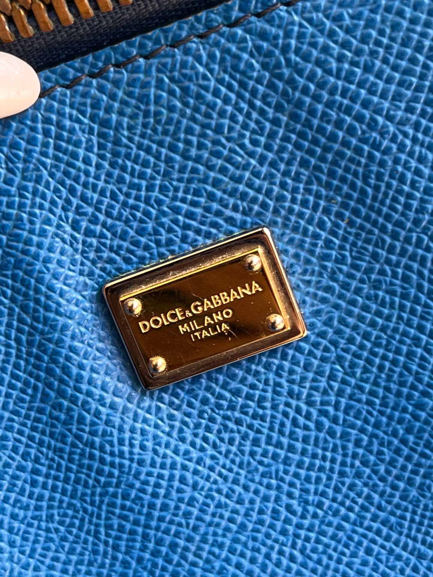 Dolce & Gabbana Shopping Tote Azul