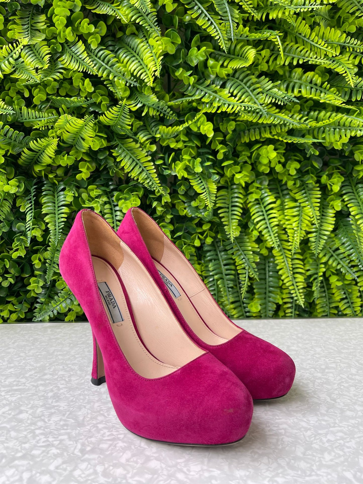 Prada Suede Leather Plataform