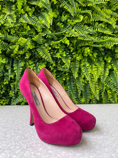 Prada Suede Leather Plataform