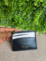 Porta Cartão Kate Spade com ziper Verniz
