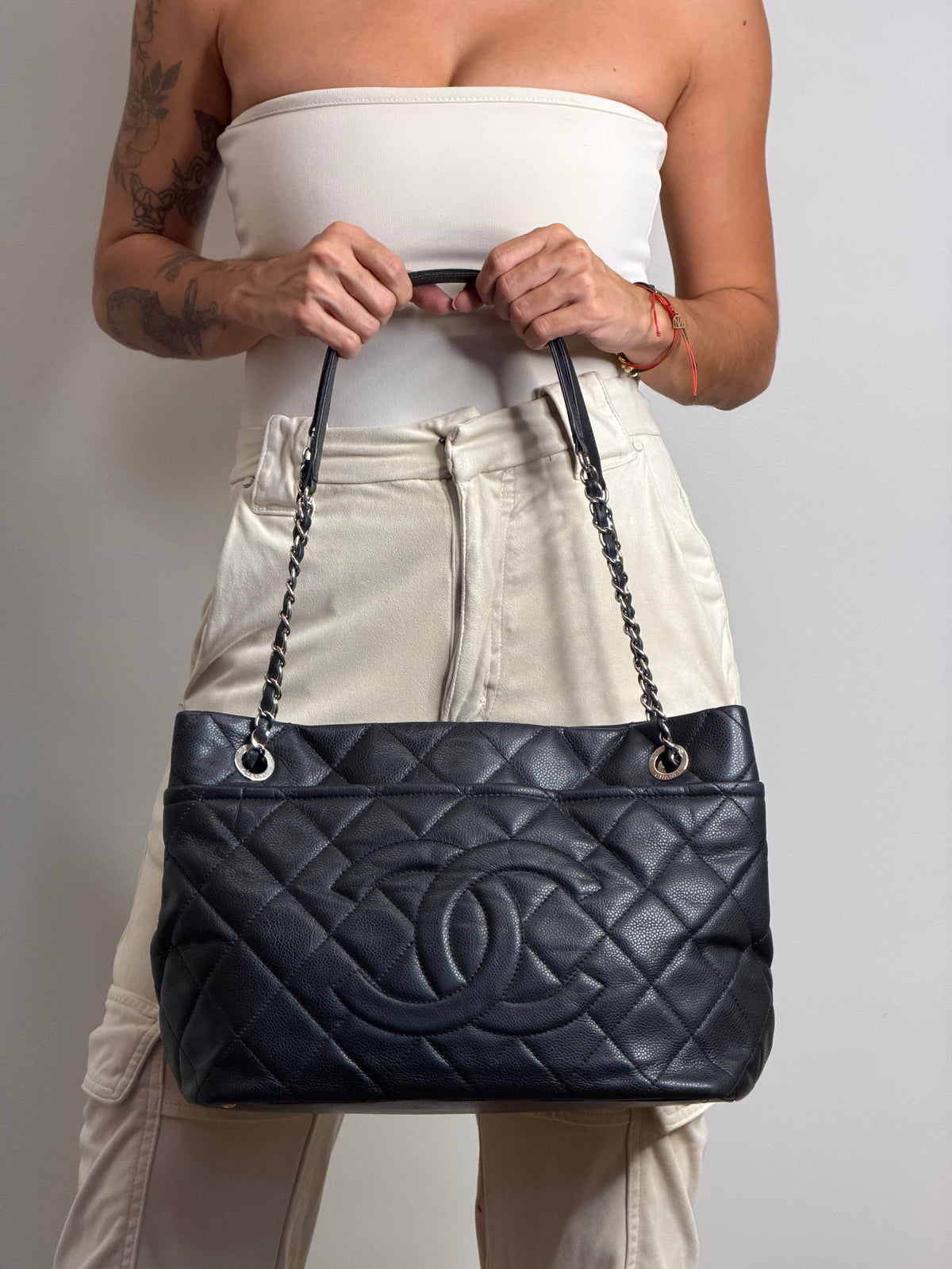 Chanel Timeless CC Shopper Preta