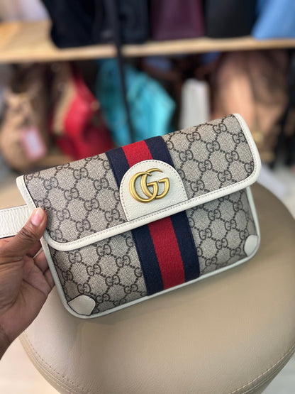 Pochette Gucci Belt Ophidia Off White