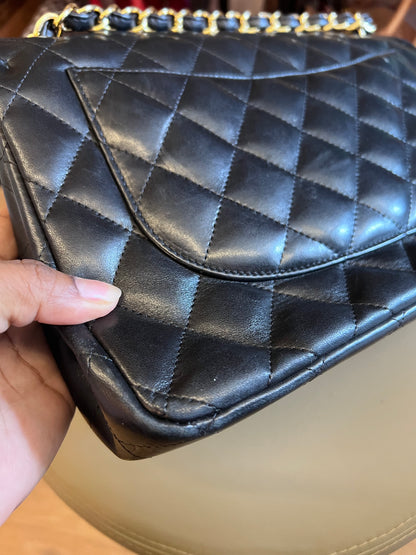 Chanel Double Flap Jumbo Preta