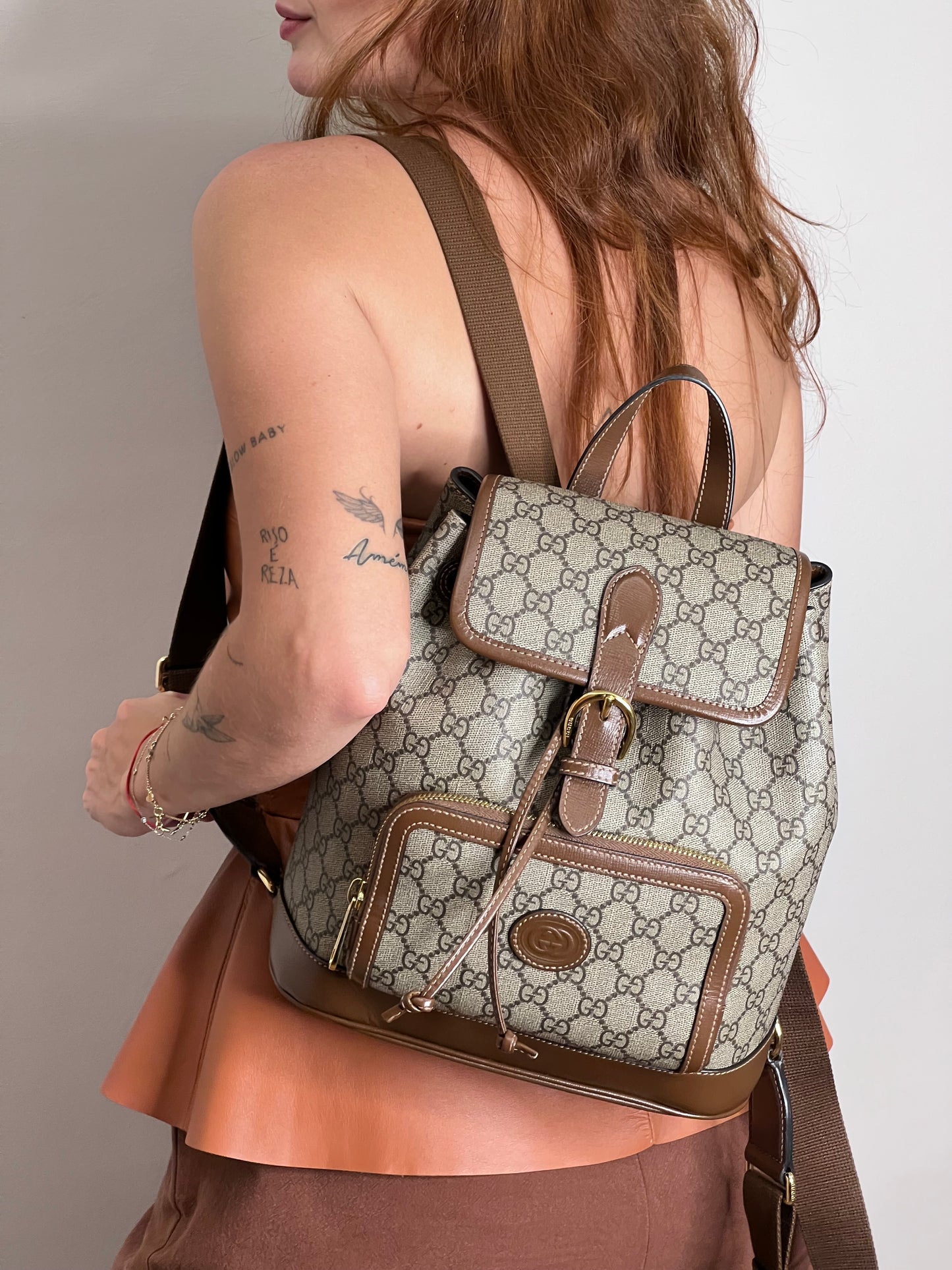 Mochila Gucci Monograma