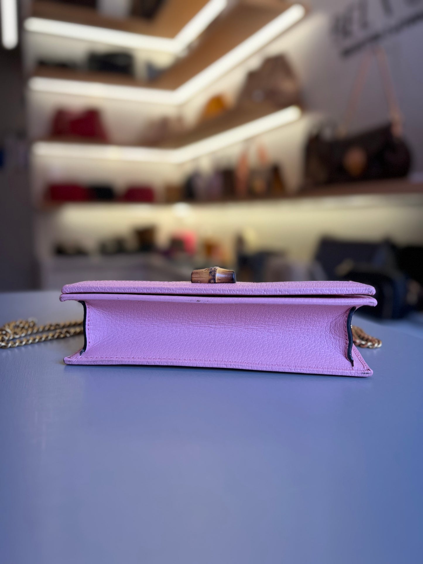 Gucci Diana Bamboo Shoulder bag Rosa