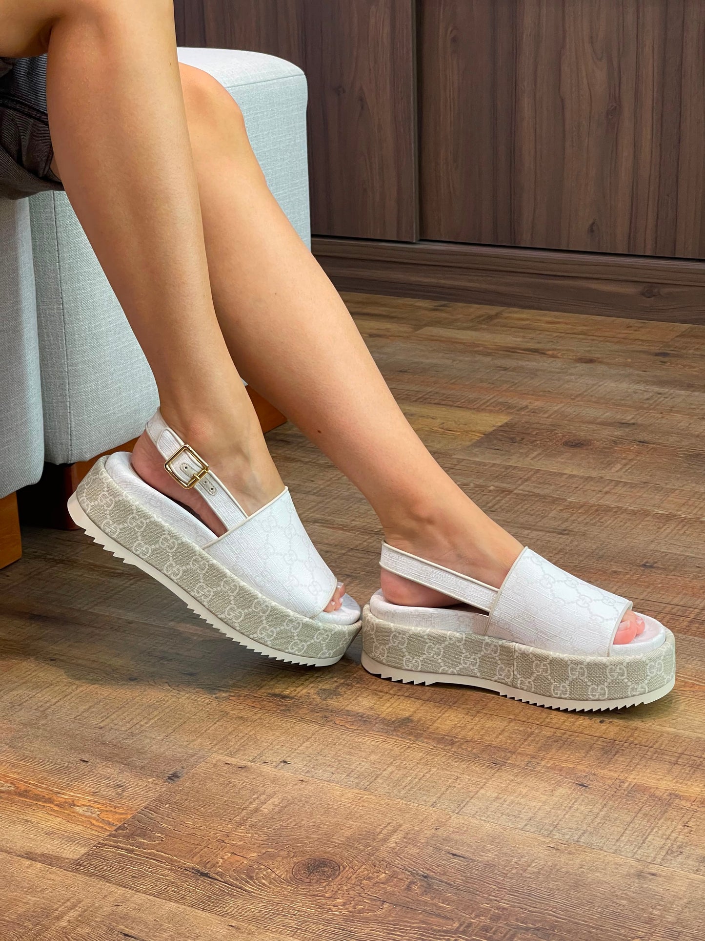 Sandália Gucci Plataforma Angelina