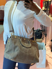 Prada Canvas Canapa Verde