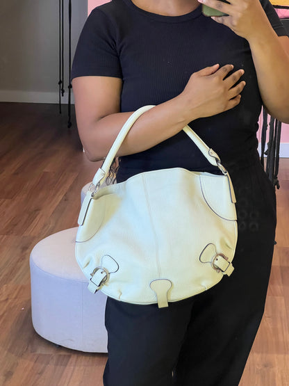 Salvatore Ferragamo Hobo Bag Off White