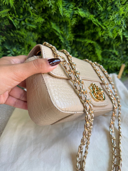 Isla Anne Mini Chain Nude