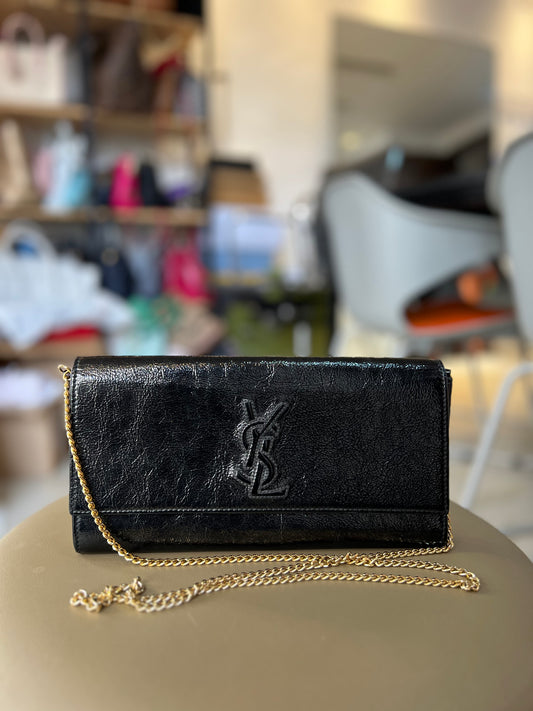 Saint Laurent Maxi Clutch Preta