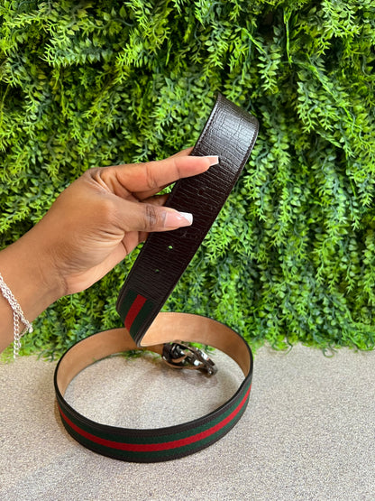 Cinto interlock Gucci Tecido