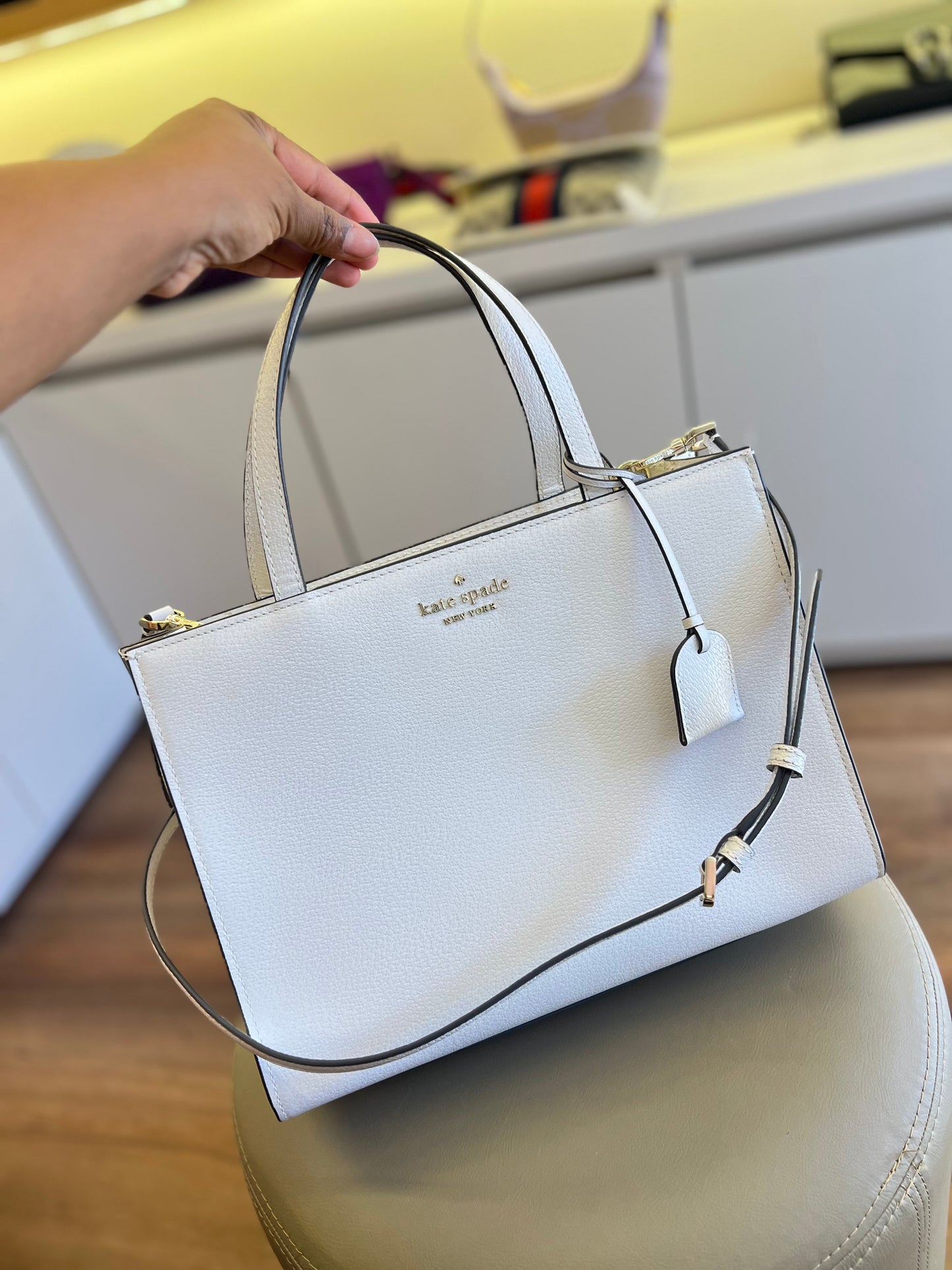 Kate Spade Sam Medium Off White