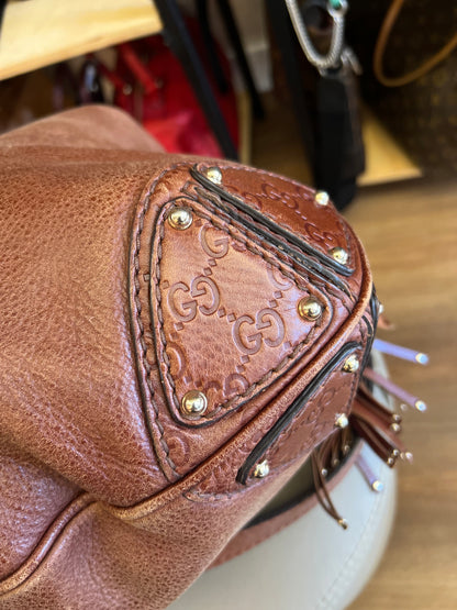 Gucci Indy Hobo Bag Marrom