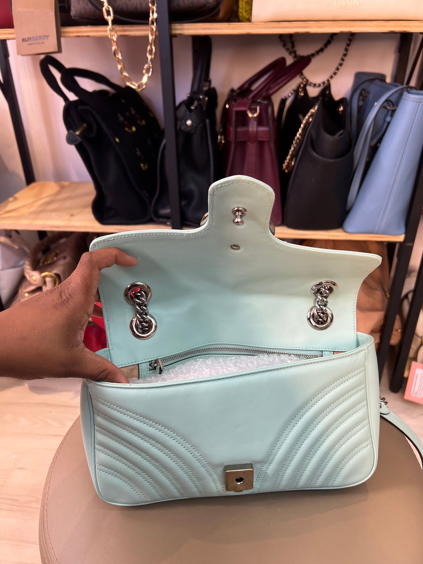 Gucci GG Marmont Verde Água