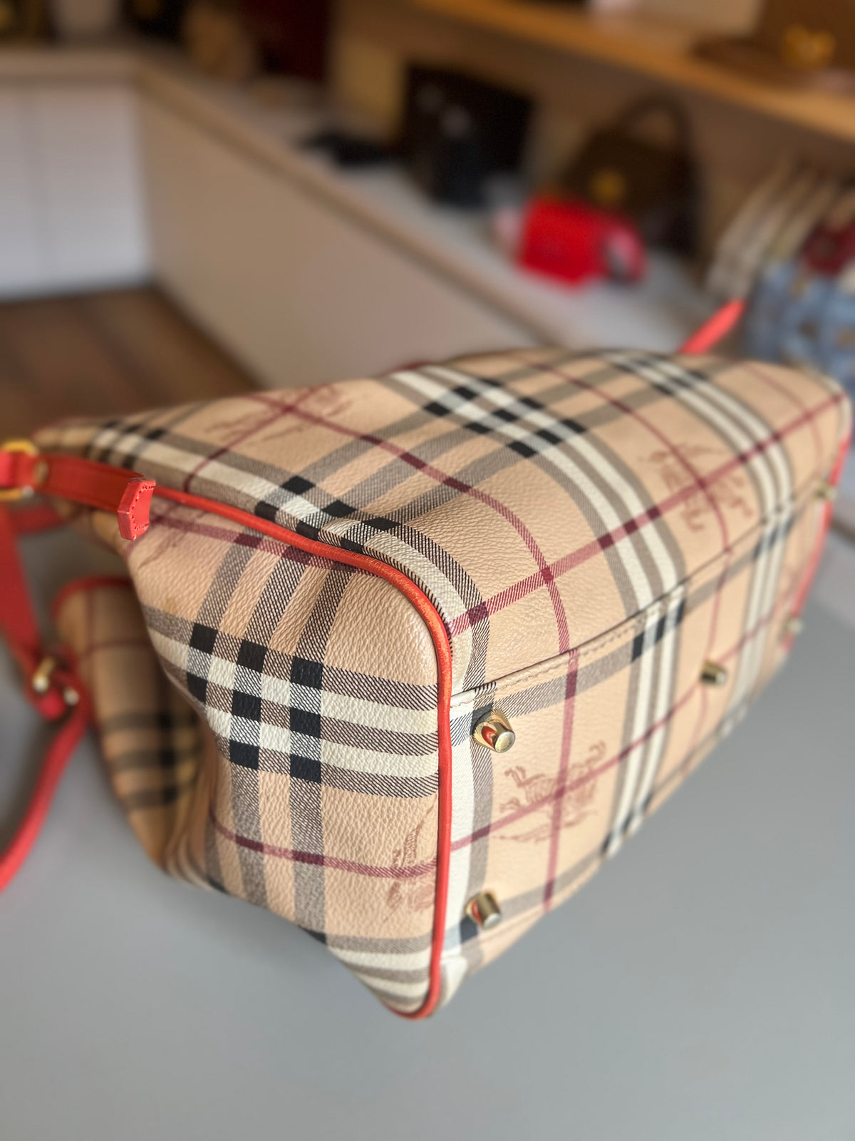 Burberry Haymarket Check Shoulder