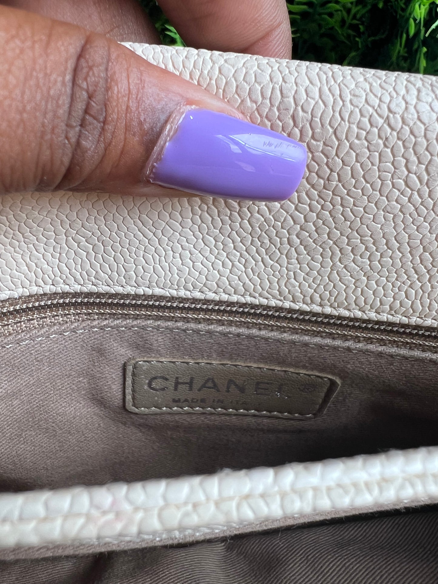 Chanel Classic Single Flap Off  White