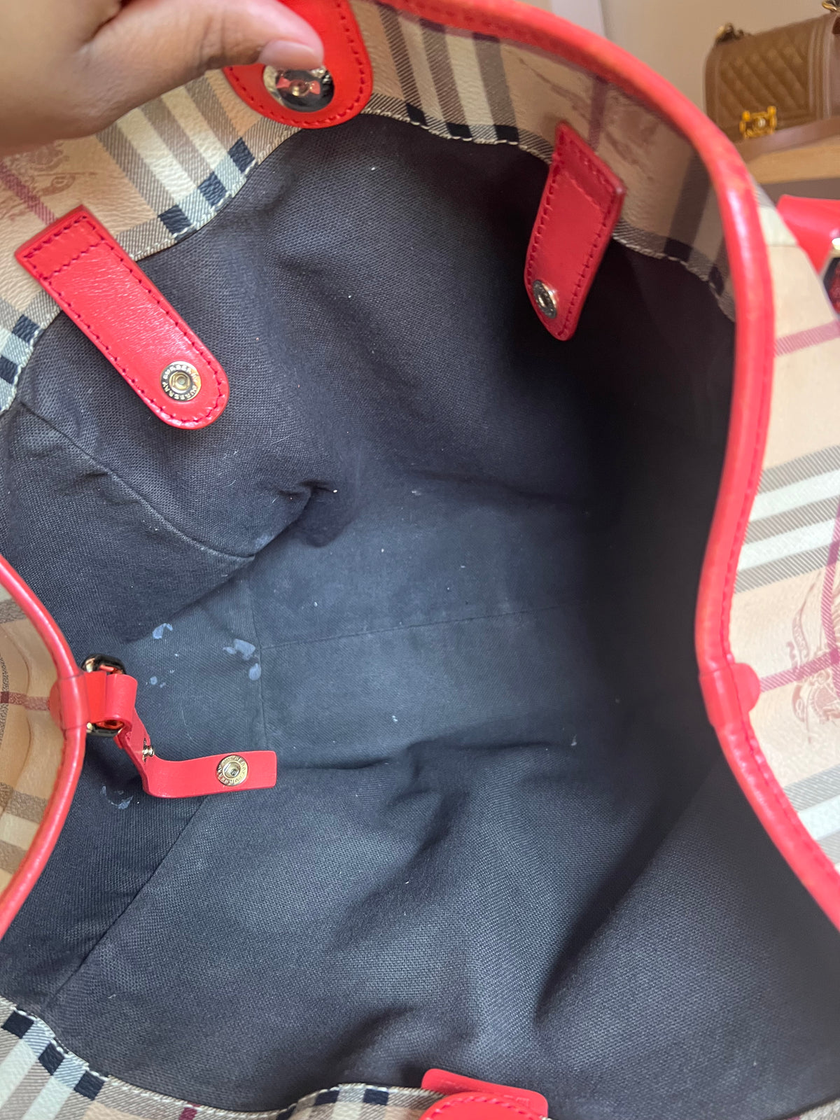 Burberry Haymarket Check Shoulder