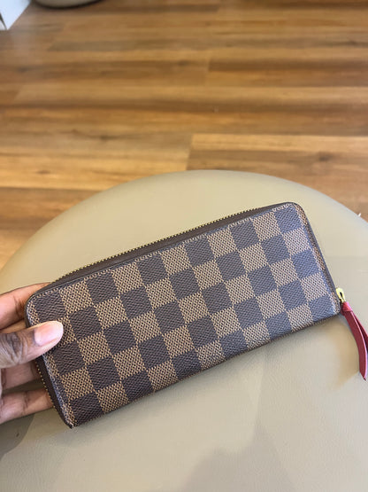 Carteira Louis Vuitton Clemence Damier Ebene 2018
