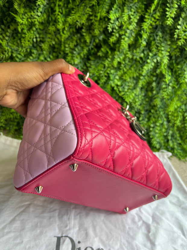 Lady Dior Cannage Quilted Rosa