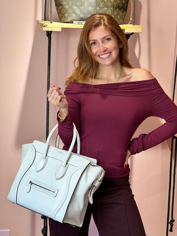 Celine Luggage Branca