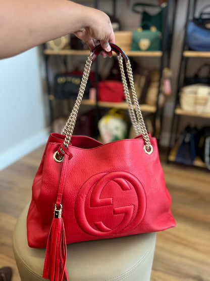 Gucci Soho Chain Vermelha