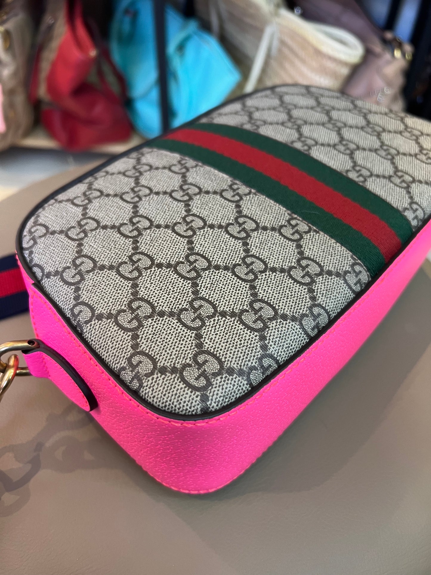 Gucci Ophidia Câmera bag Pink