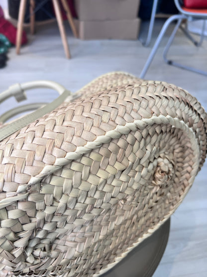 Jacquemus Le Panier Soli Ráfia