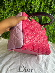 Lady Dior Cannage Quilted Rosa