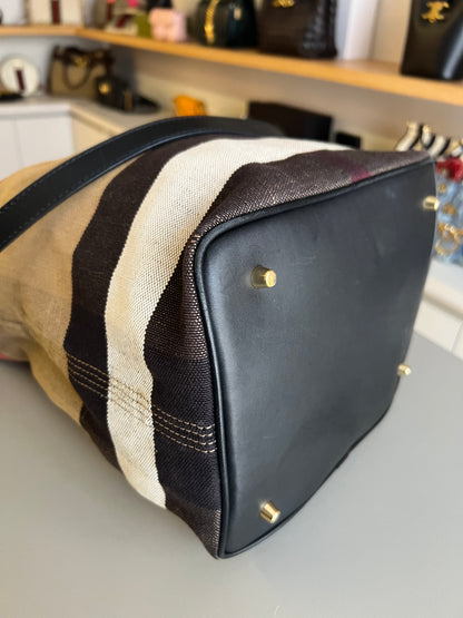 Burberry Check Ashby Hobo