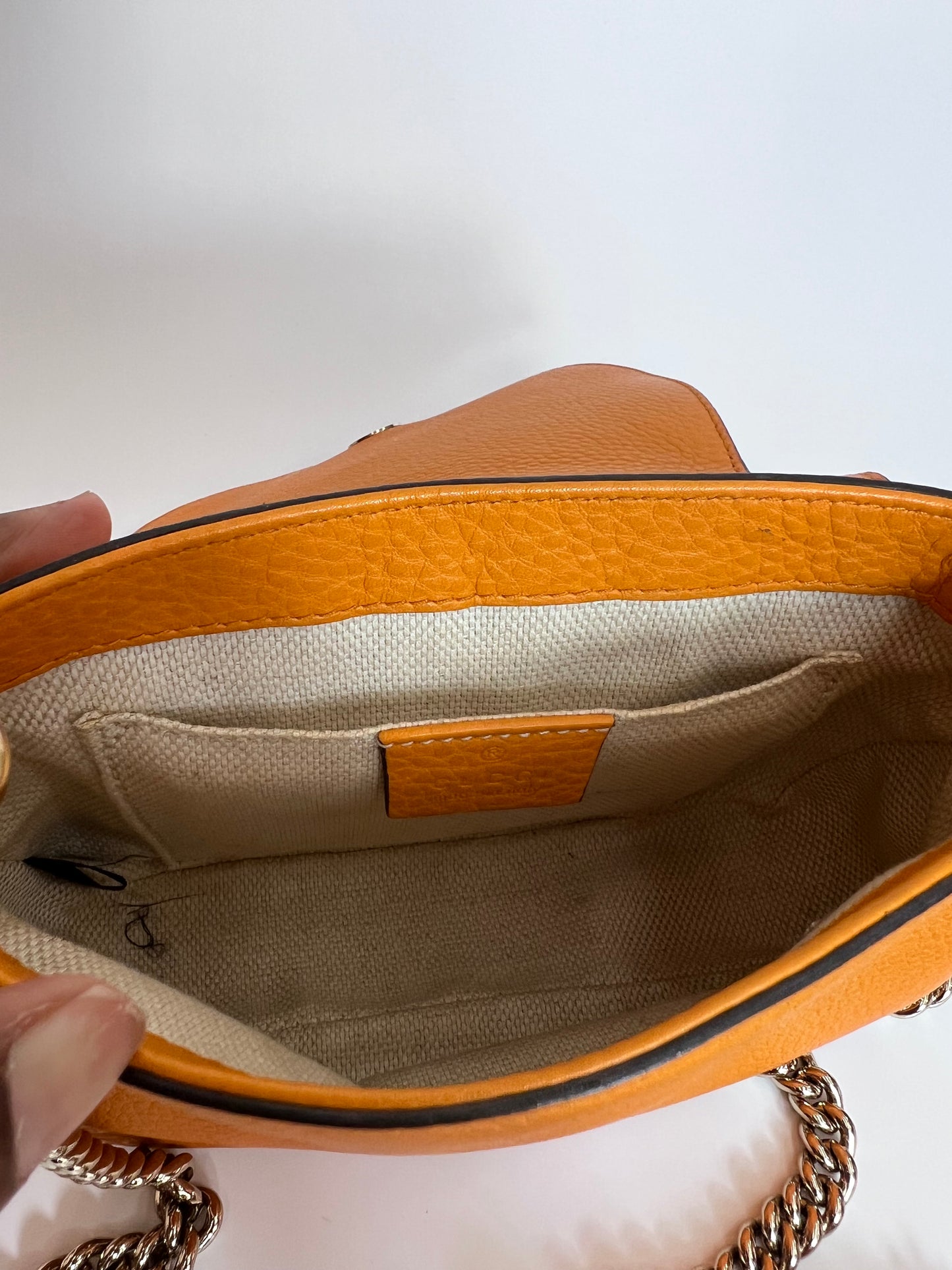 Gucci Soho Leather Mostarda