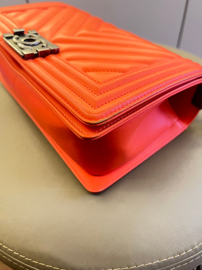 Chanel Boy Medium Laranja