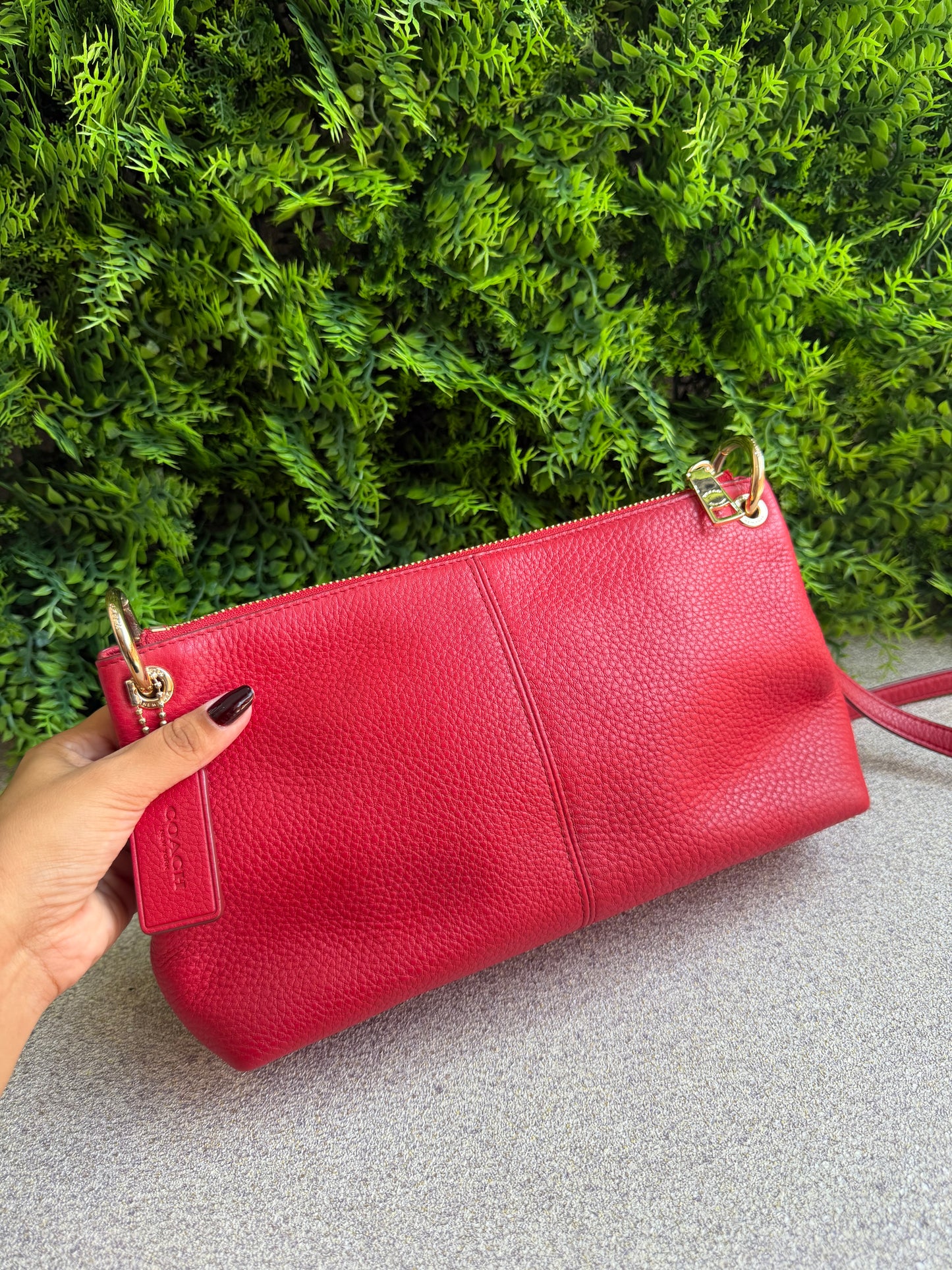 Coach Crossbody Vermelha