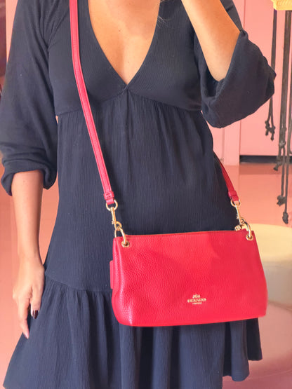 Coach Crossbody Vermelha