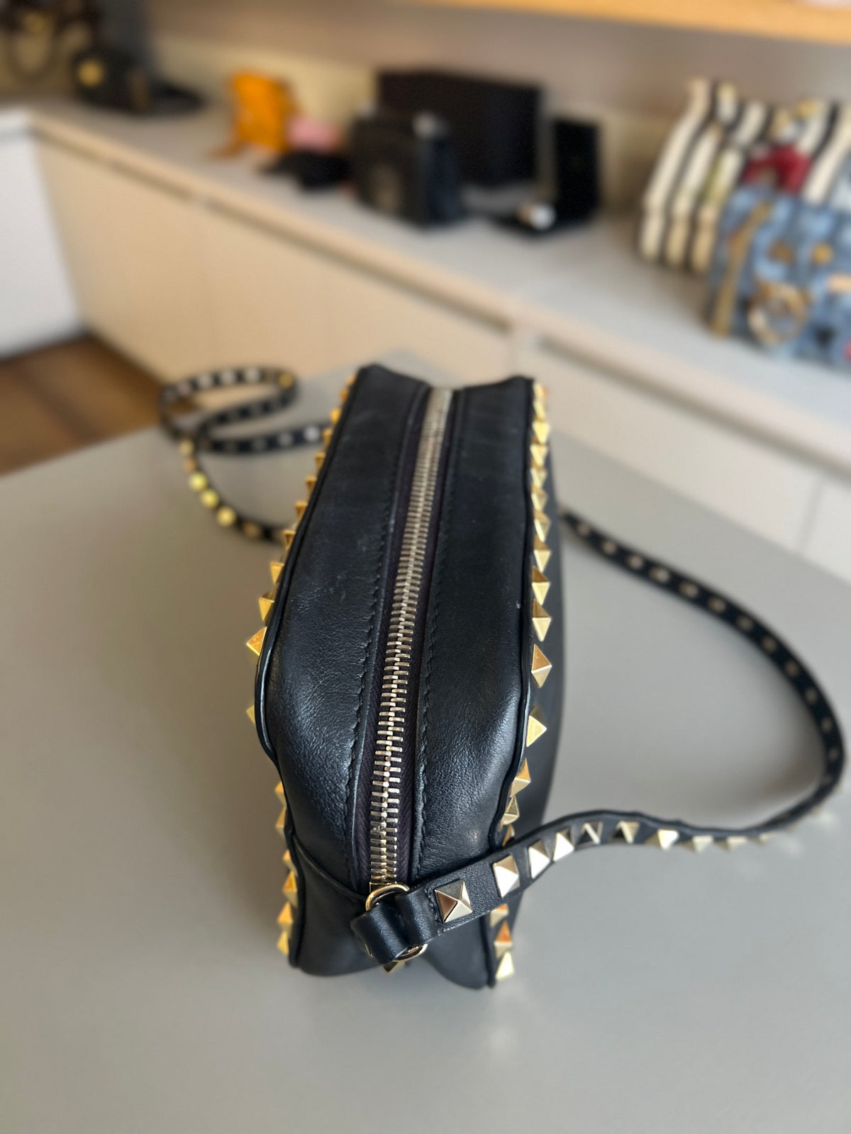 Valentino Garavani Rockstud Camera bag Preta