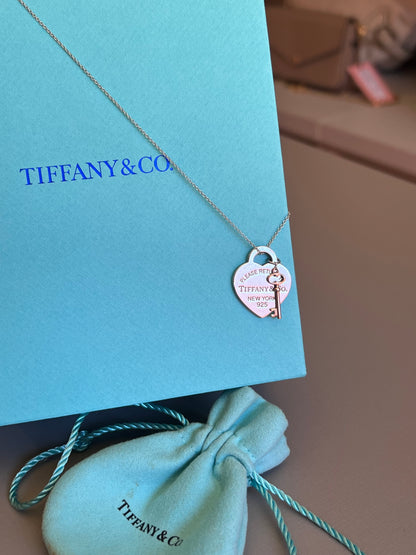Colar Tiffany & Co Heart and key