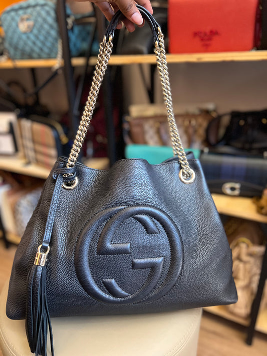Gucci Soho Chain Preta