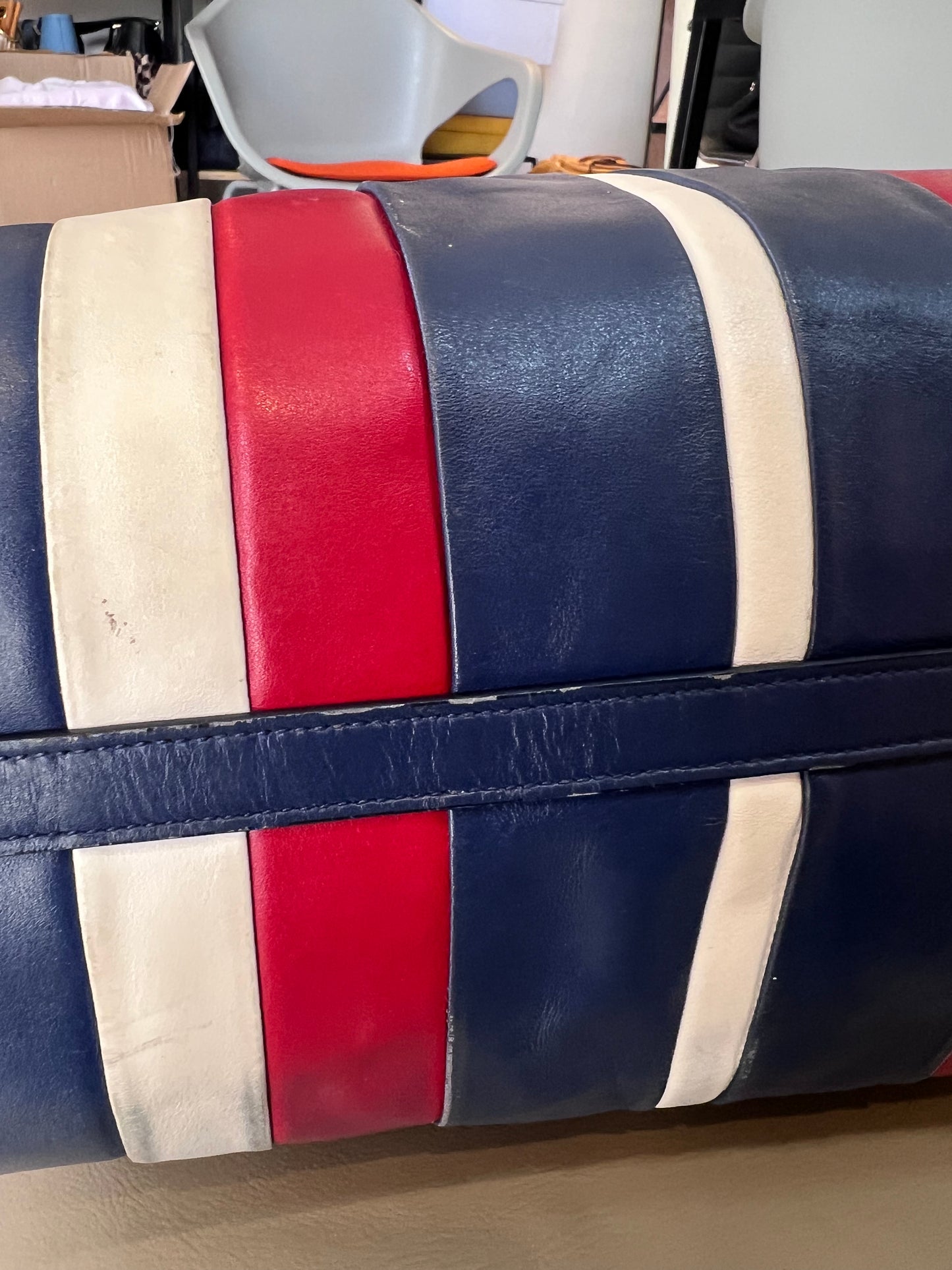 Prada Calf Tote Tricolor
