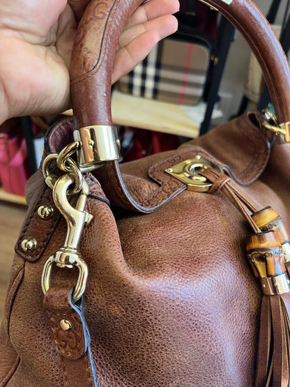 Gucci Indy Hobo Bag Marrom