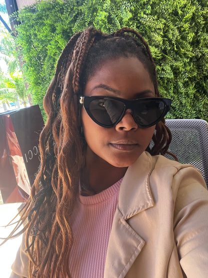Óculos de sol Gucci Cat Eye Marmont Preto