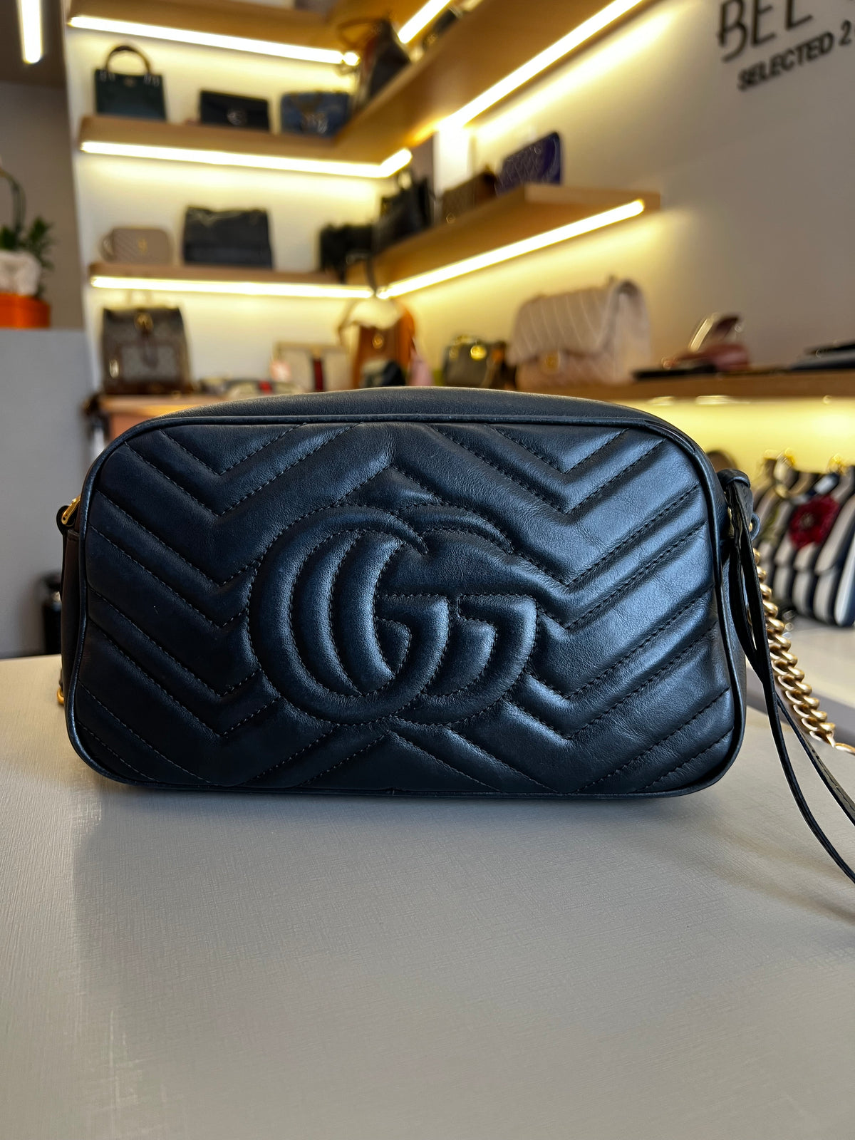 Gucci Marmont Camera bag Preta