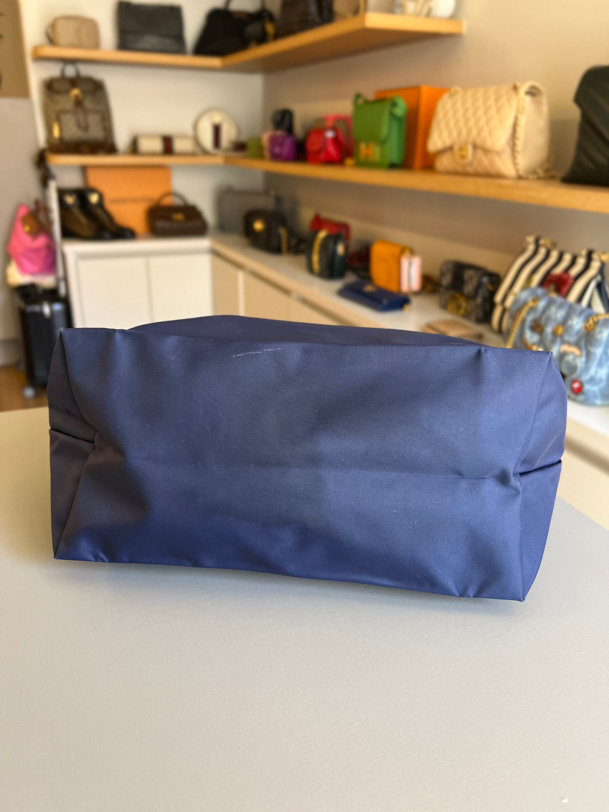 Longchamp Le pliage M Azul