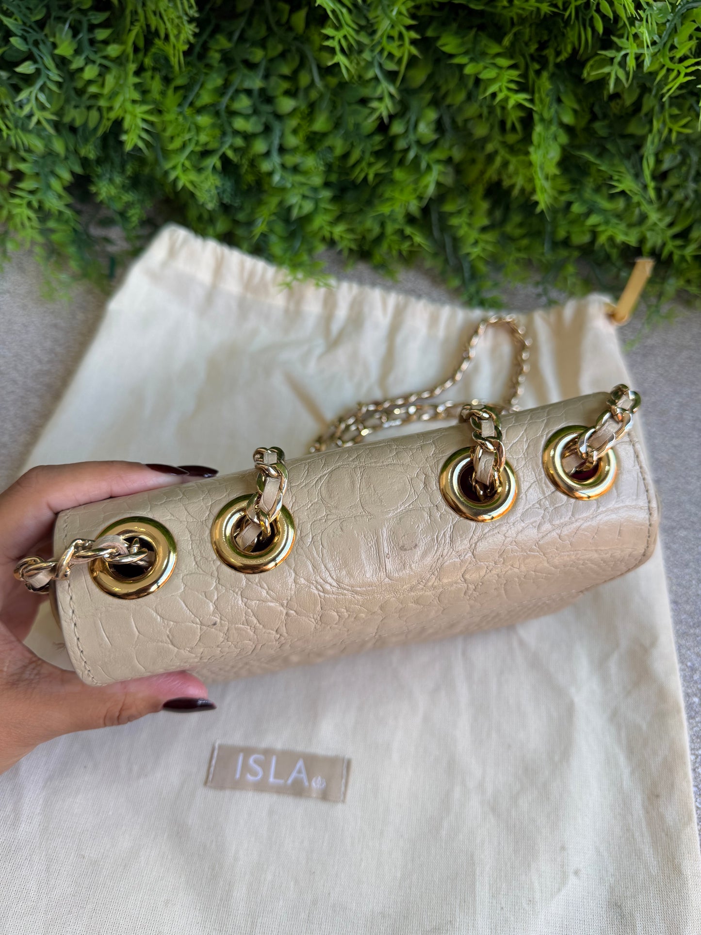 Isla Anne Mini Chain Nude