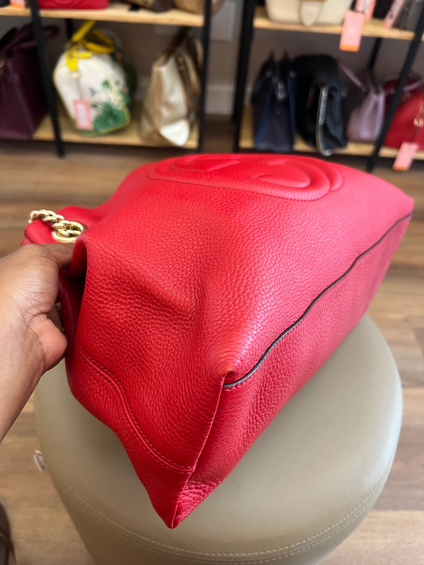 Gucci Soho Chain Vermelha
