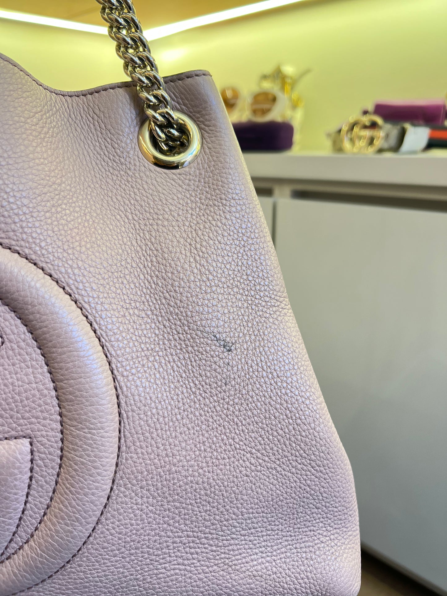 Gucci Soho Chain Nude