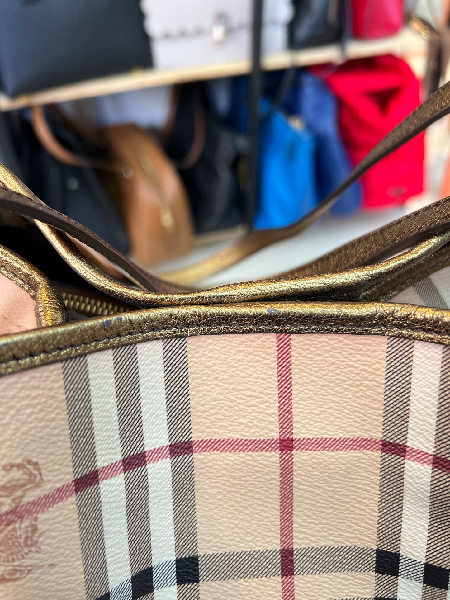 Burberry Haymarket Check Shoulder