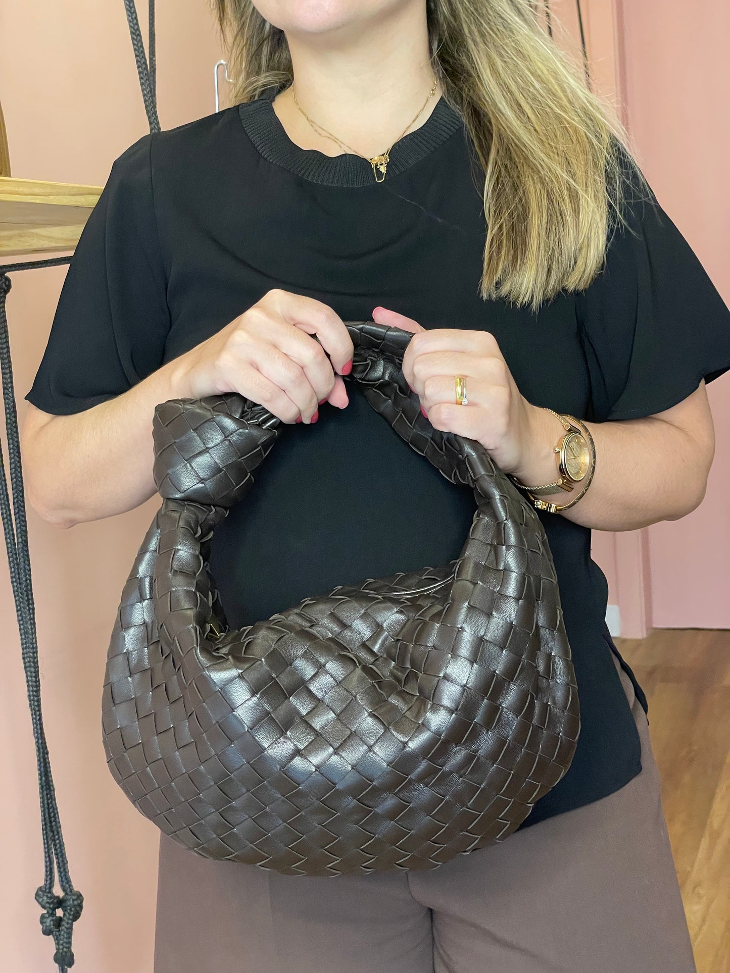 Bottega Jodie Small Marrom