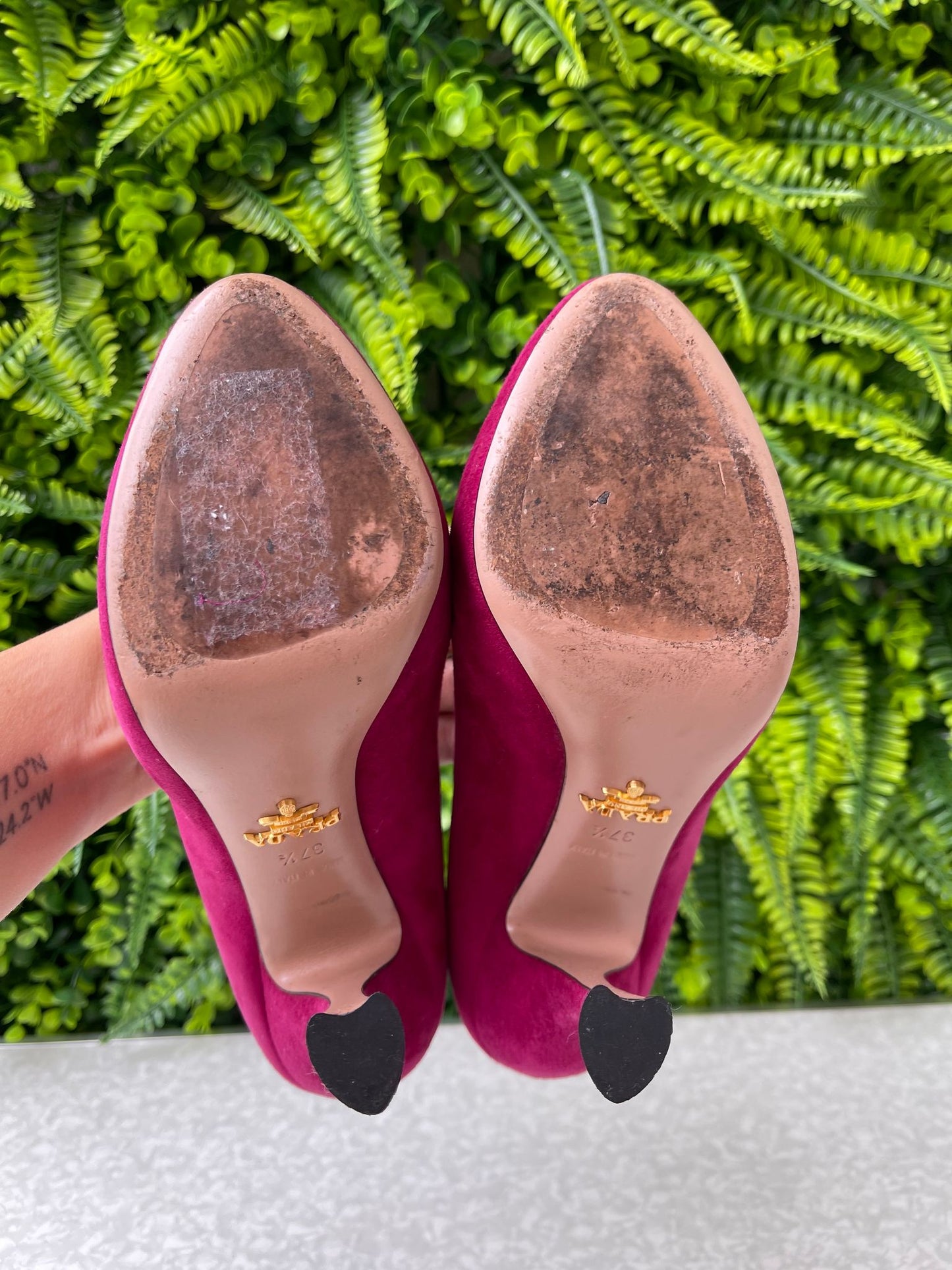 Prada Suede Leather Plataform