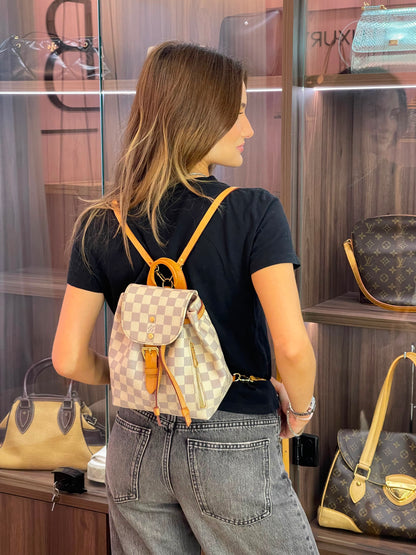 Mochila Louis Vuitton Sperone BB Damier Azur