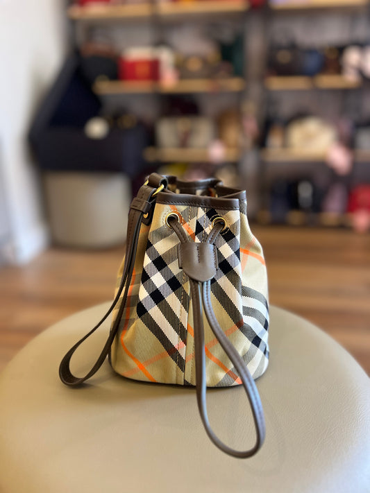 Burberry Check Clutch Haymarket